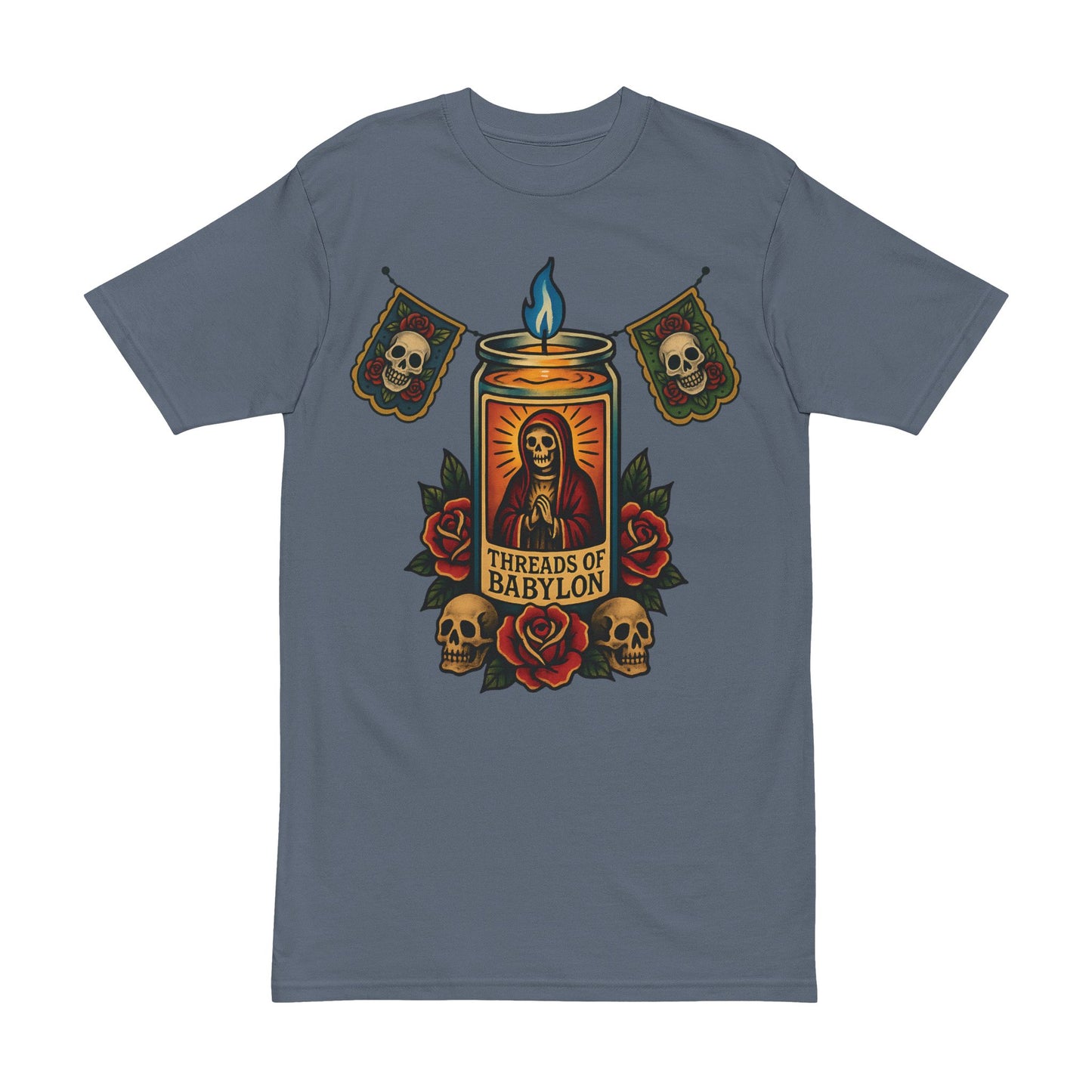 Threads of Babylon- Bones & Blessings Heavyweight Tee