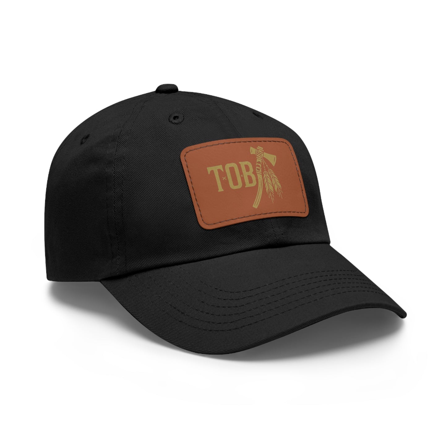Threads Of Babylon- Tomahawk Dad Hat with Leather Patch