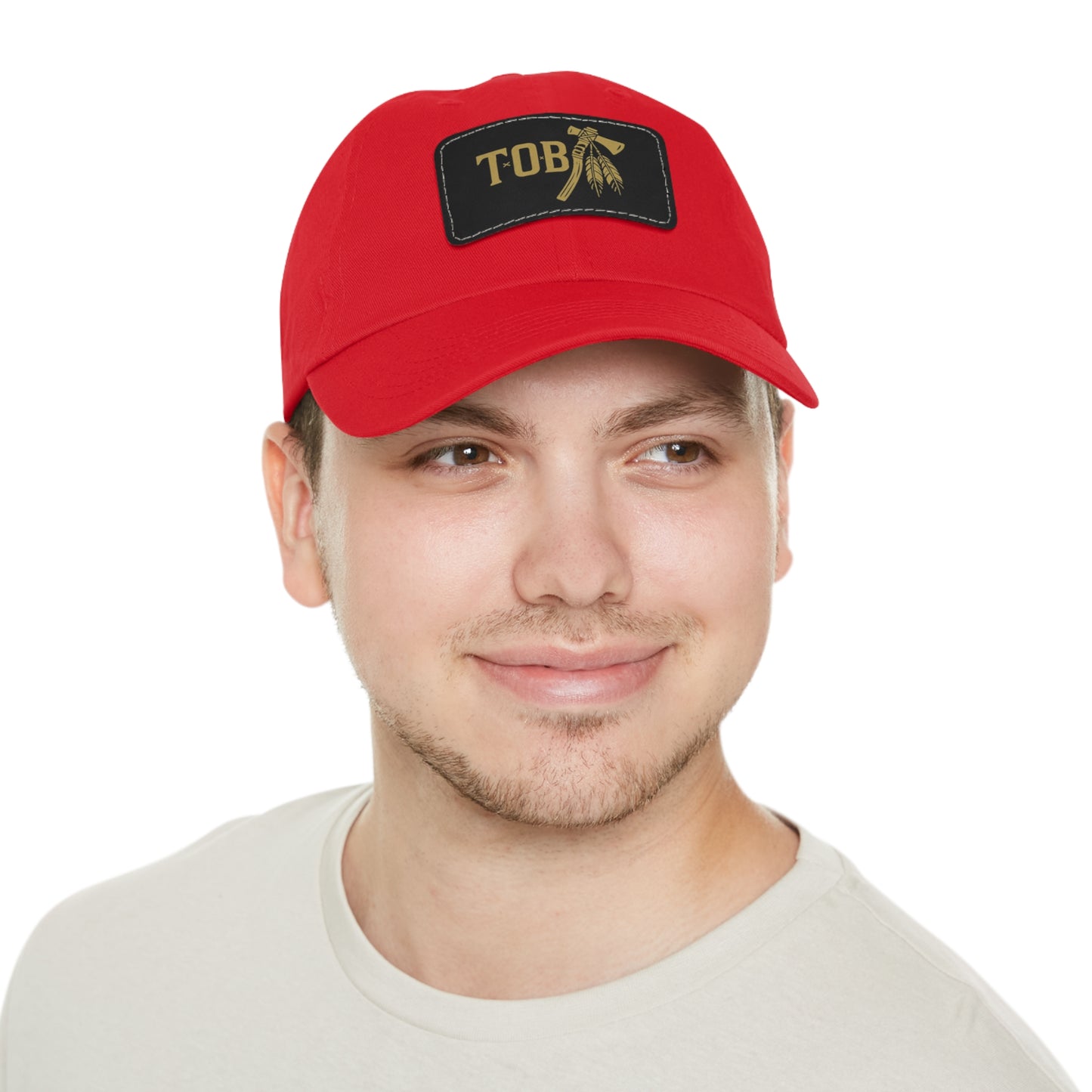 Threads Of Babylon- Tomahawk Dad Hat with Leather Patch