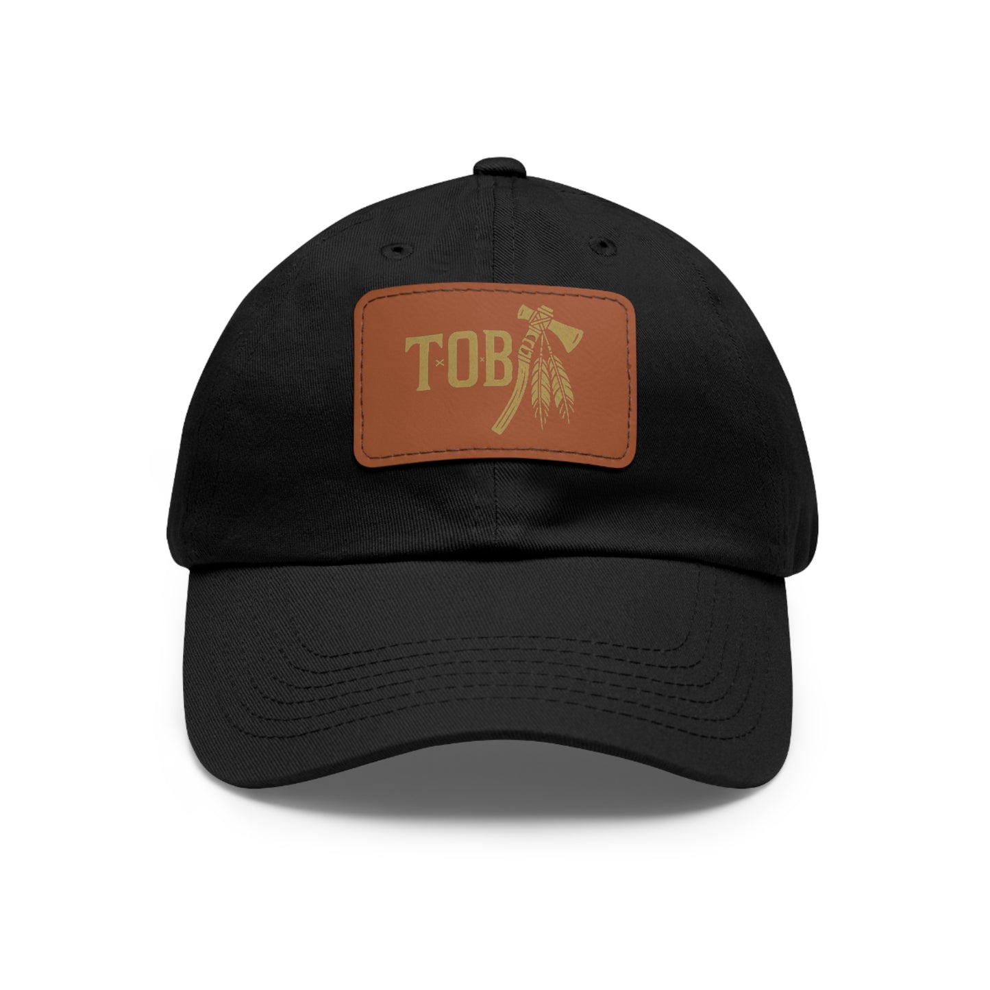 Threads Of Babylon- Tomahawk Dad Hat with Leather Patch