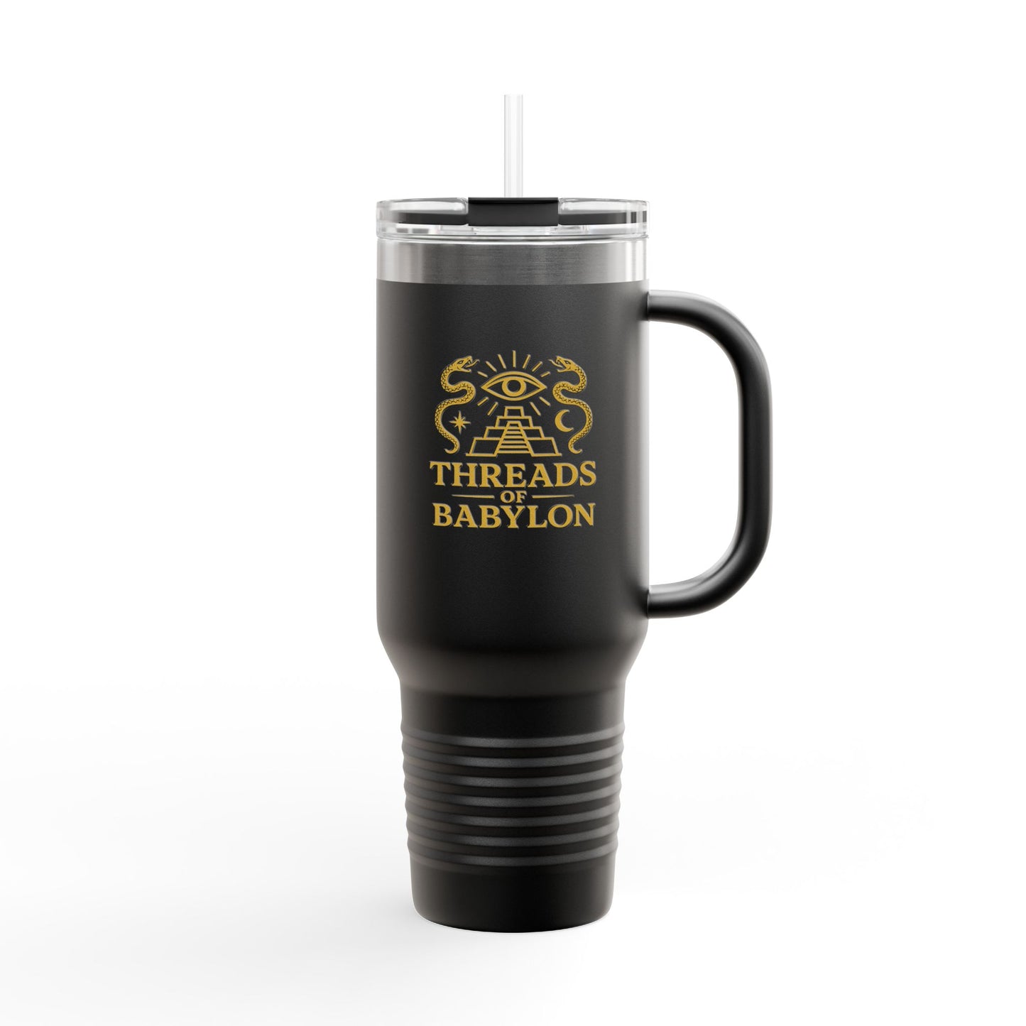 Threads of Babylon Insulated “Who Built ‘Em” Travel Mug