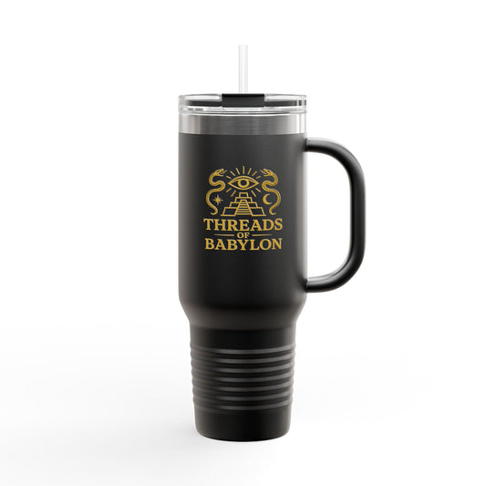 Threads of Babylon Insulated “Who Built ‘Em” Travel Mug