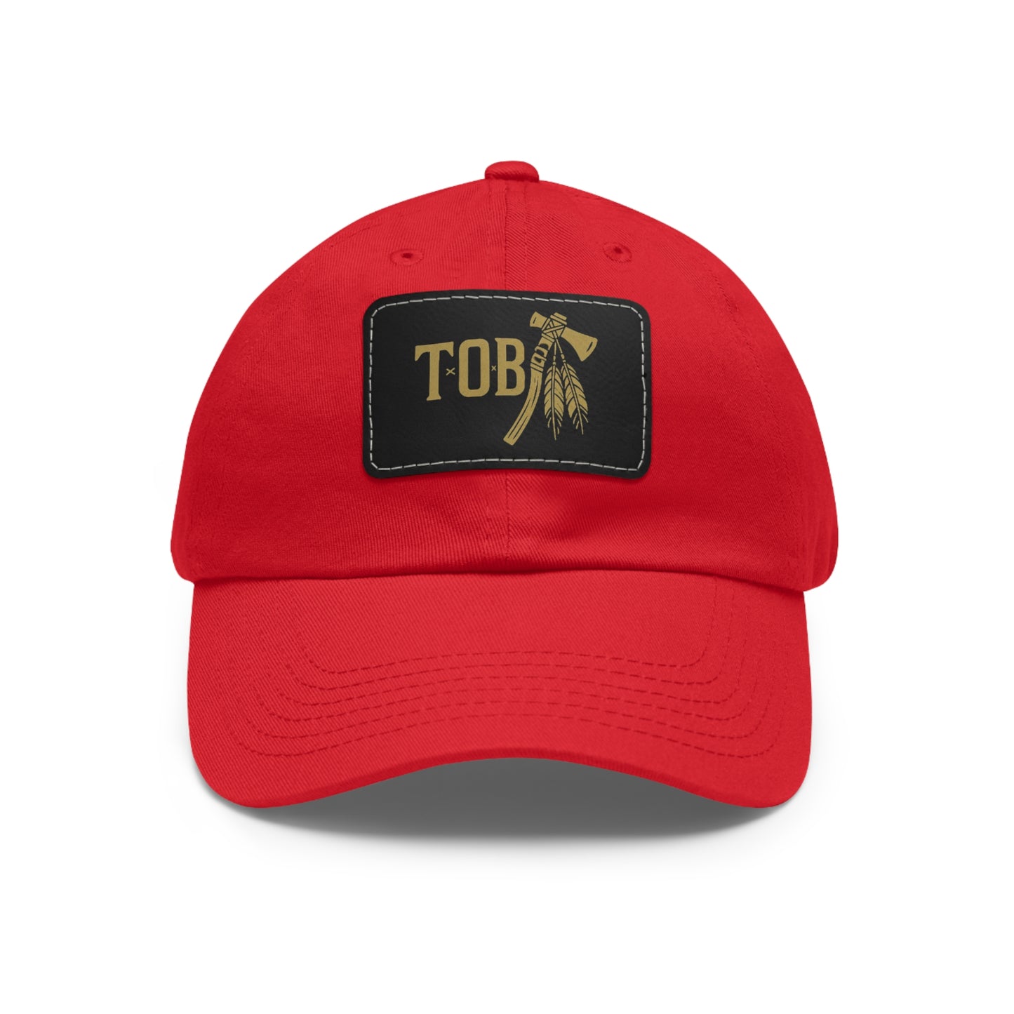 Threads Of Babylon- Tomahawk Dad Hat with Leather Patch