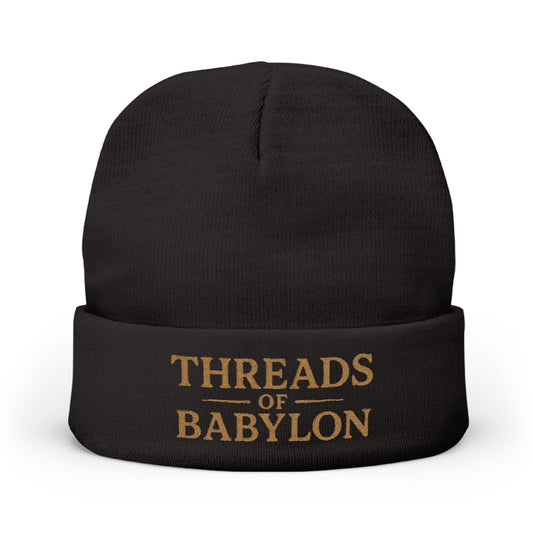 Threads of Babylon Embroidered Beanie