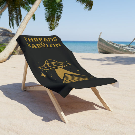 Threads of Babylon- “Who Built Em” Beach Towel